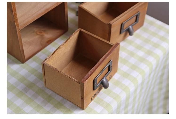 Wholesale Antique Natural MDF Solid Wooden Storage Chest