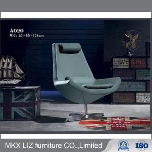 Modern Style Leather Leisure Lounge Chair with Metal Feet (A020)