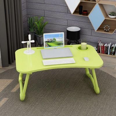 Laptop Wooden Table Bed Laptop Table with Fan
