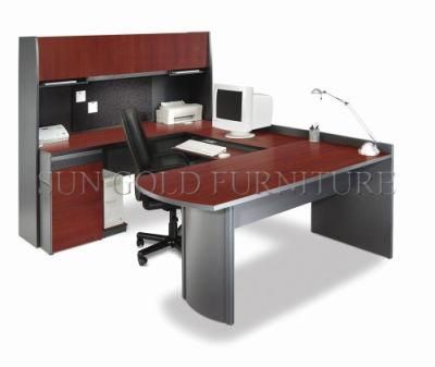 High Quality Tradition Wooden CEO Office Desk with High Bookcase (SZ-OD128)