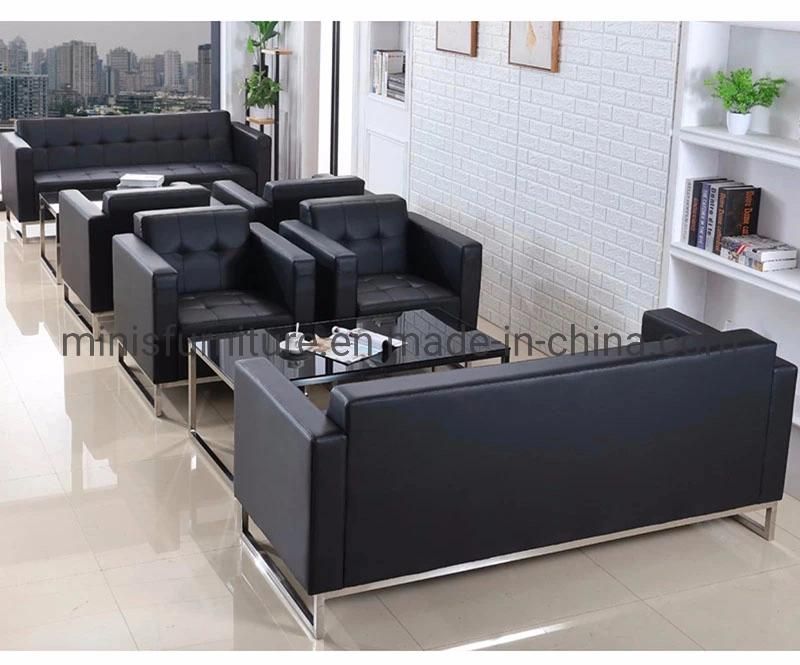 (M-SF26) Simple Style Modern Hotel/Office Visitor Waiting White 1+1+3seats Sofa Furniture