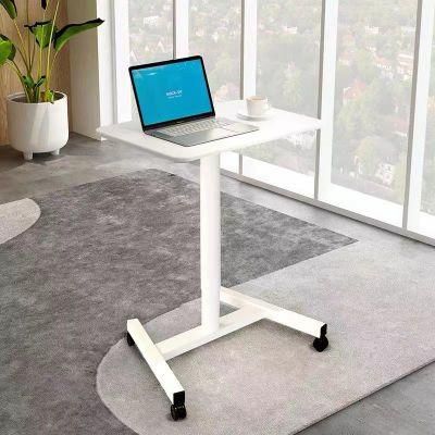 Pneumatic Single Column Height Adjustable Gas Lift Standing Laptop Desk