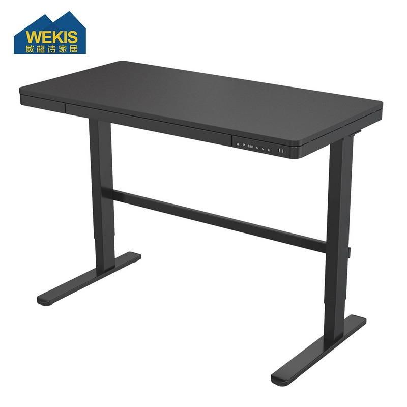 Adjustable Height Single Motor Stand up Desk Sit Electric Standing Desk with Drawer