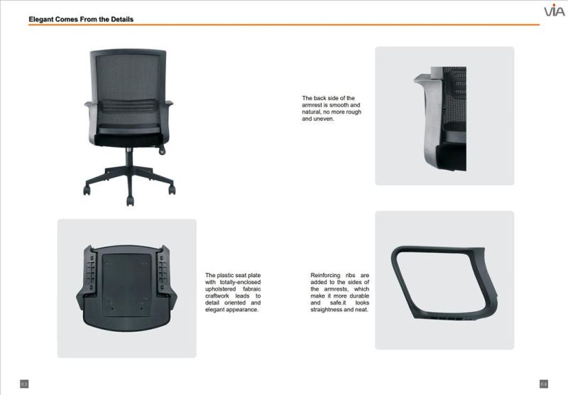 Wholesale Ergonomic Adjustable Tilting Staff Task Home Office Swivel Chair