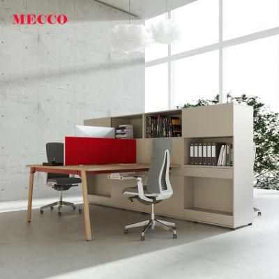 Comercial Furniture Office Workstation Desk with High Side Cabinet