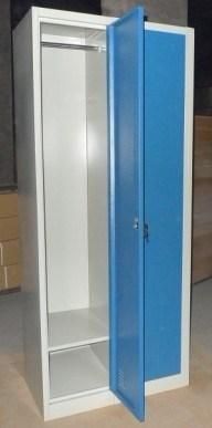 2 Door Locker Wardrobe with Hanger and Shelves