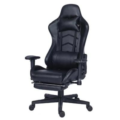 Ergonomic Leather Office Racing PC Computer Gaming Chair with Footrest