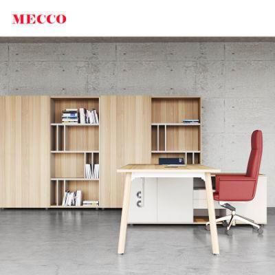 New Arrival Contemporary MFC Executive Office Table with Wooden Color Leg