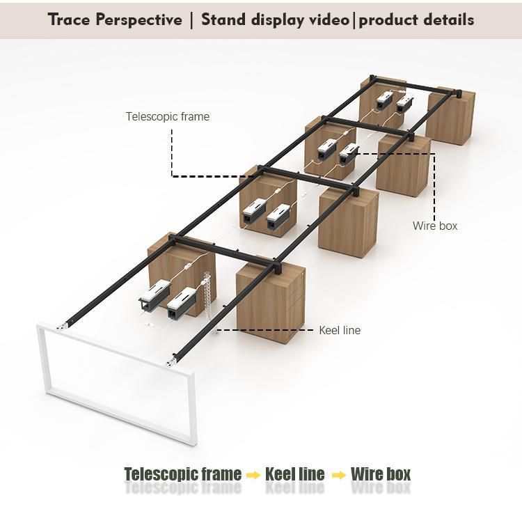 8 Person Cluster Manufacturers Modern Office Workstation Furniture