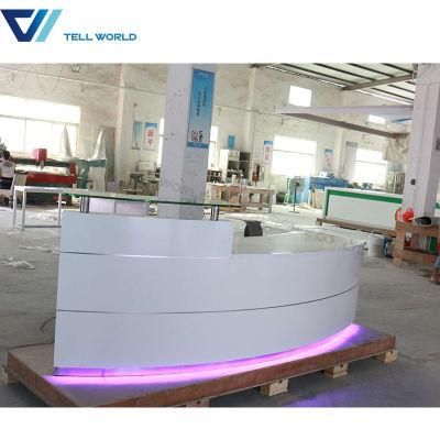 Unique Nail Salon Reception Desk Corian Modern Desk Counter