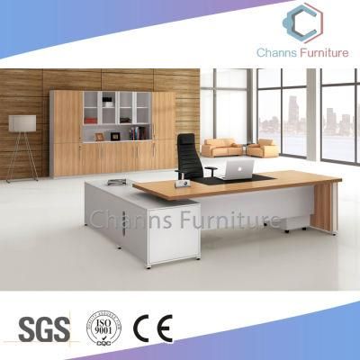 Modern Furniture L Shape Customized Office Table with Extension Desk (CAS-D41203)