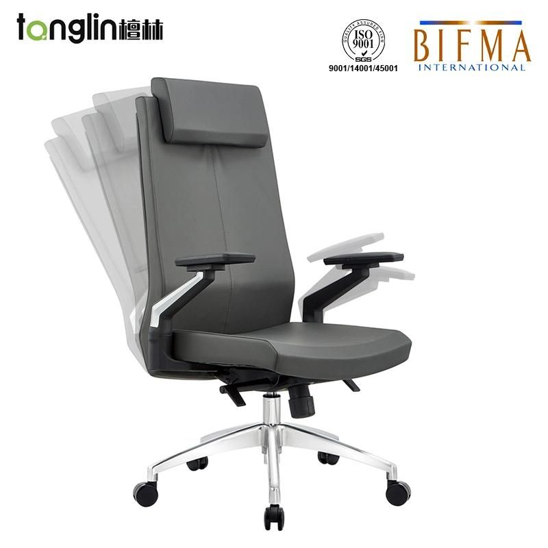 BIFMA Certificate Armchair Full Mesh High Back Office Swivel Chair Lifting Rotatable Ergonomic Reclining Home Office Chairs with Foldable Armrest