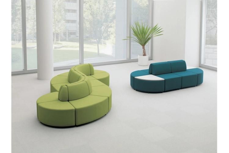 Office Building Leisure Area S Shape Sofa