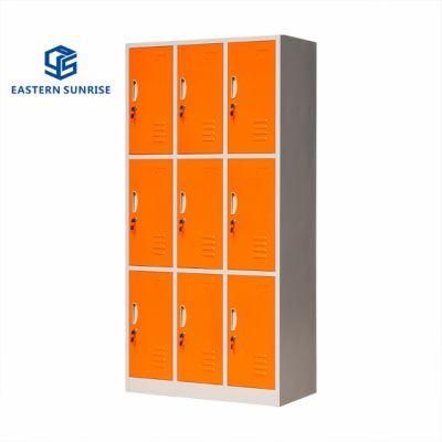Metal Storage Cabinet Tall Locker with Adjustable Shelves and Locking Doors