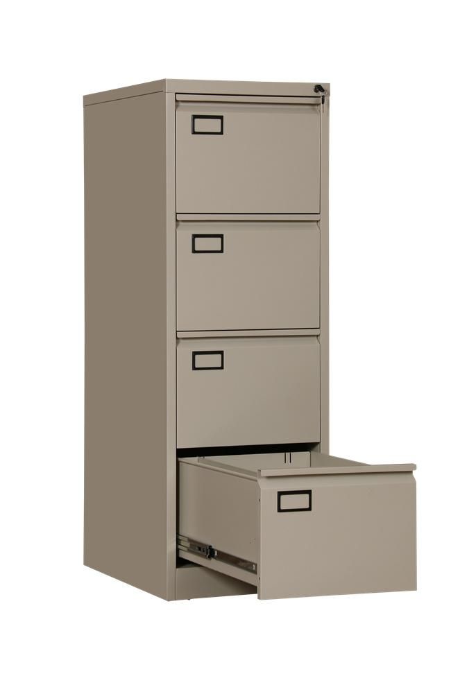 Morden Office Furniture Kd Structure Vertical 4 Drawers Filing Cupboard