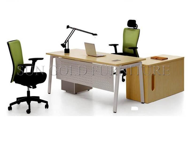 Hot Sale Modern Simple Boss Executive Desk with Steel Foot (SZ-OD017)