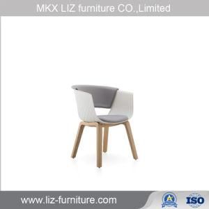 High Qualiy Wood Leg Office Use Fabric Waiting Lobby Vistior Chair (D001C-1)