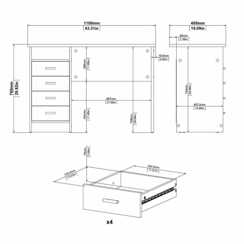 Nova Exclusive Modern Office Executive Desk Simple Manager Wooden Work Table Furniture