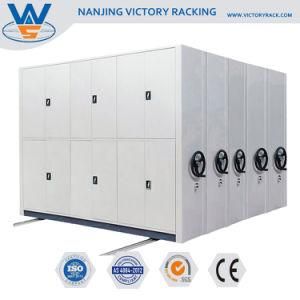 Large Load Library Rack Rolling Mobile Metal Movable Archive Shelving