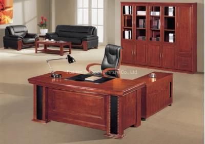 Traditional Style Paper or Veneer Cover Furniture Executive Table Classic Office Desk