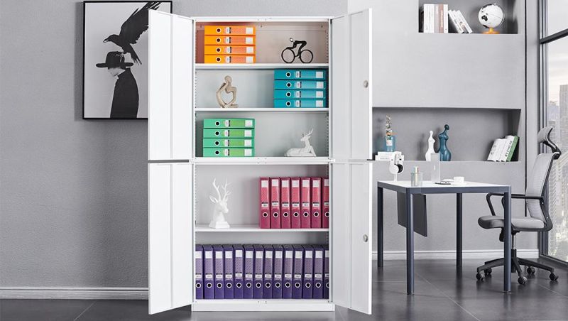 Customized Steel Locker Metal Filing Cabinet 2 Door Storage Cabinet