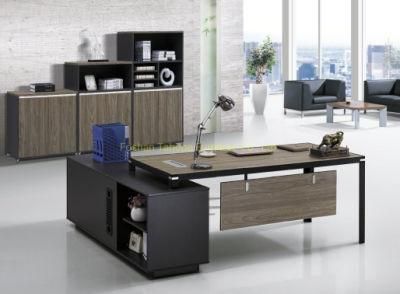 2021 Popular Steel Leg Office Furniture Melamine Executive Desk