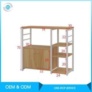 Reliable Affordable Small Size Wooden Book Shelf with Wheel