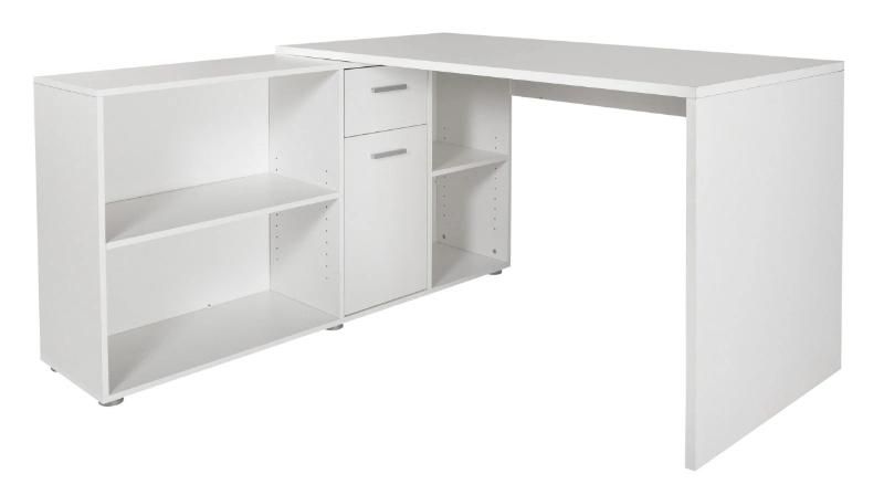 Luxury Computer Table Desk with Bookshelf Home