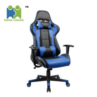 (MED) Partner China Manufacturer High Quality Gaming Station Racer Gaming Chair, Blue and Black