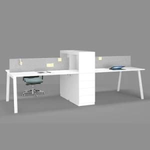 Luxury Wooden High Quality 4 Seater Workstation
