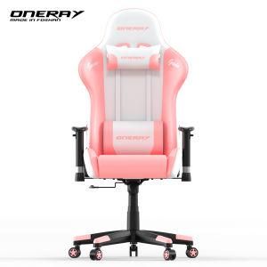 Oneray Customized White Leather Sillas Gamer Gaming Chair