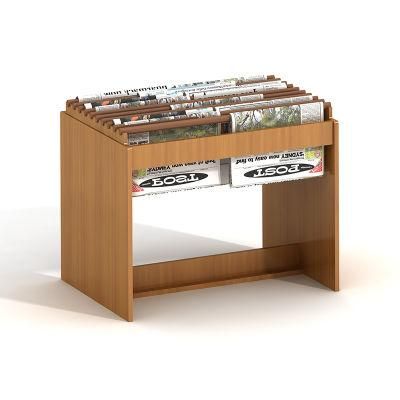 High Quality Modern Library Furniture Solid Wood Newspaper Rack