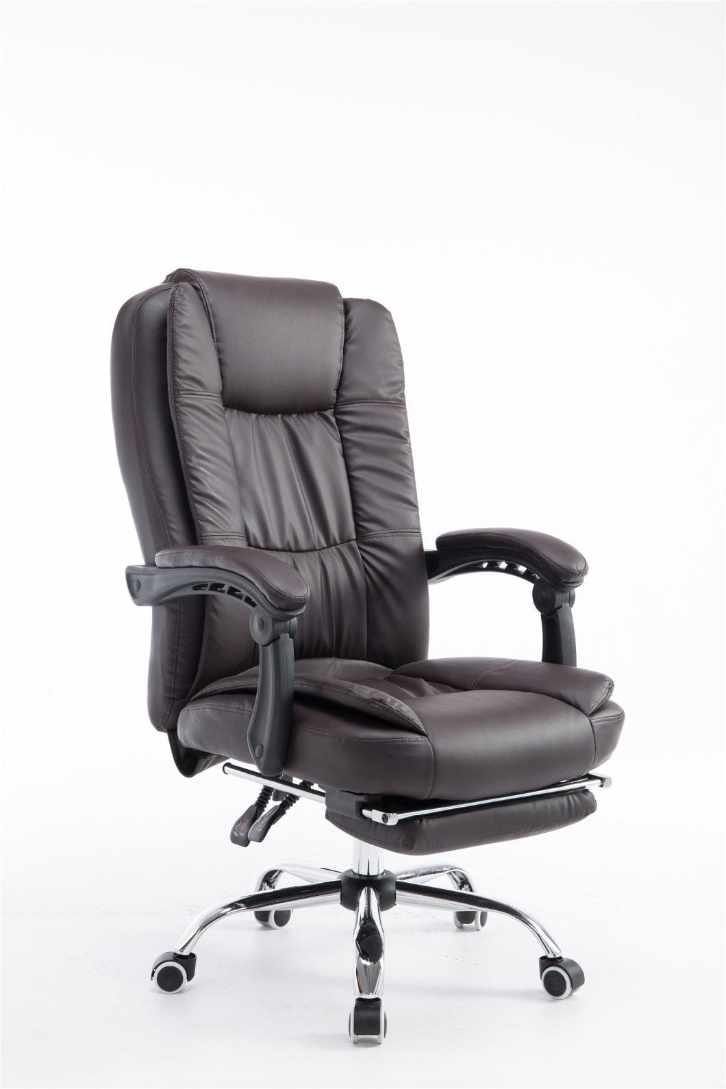 Wholesale High Quality Luxury Ergonomic Light Brown PU Leather Modern Computer Office Executive Chairs