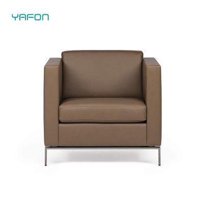 Cheap with Good Quality Modern Office Furniture Faux Leather Sofa for Reception