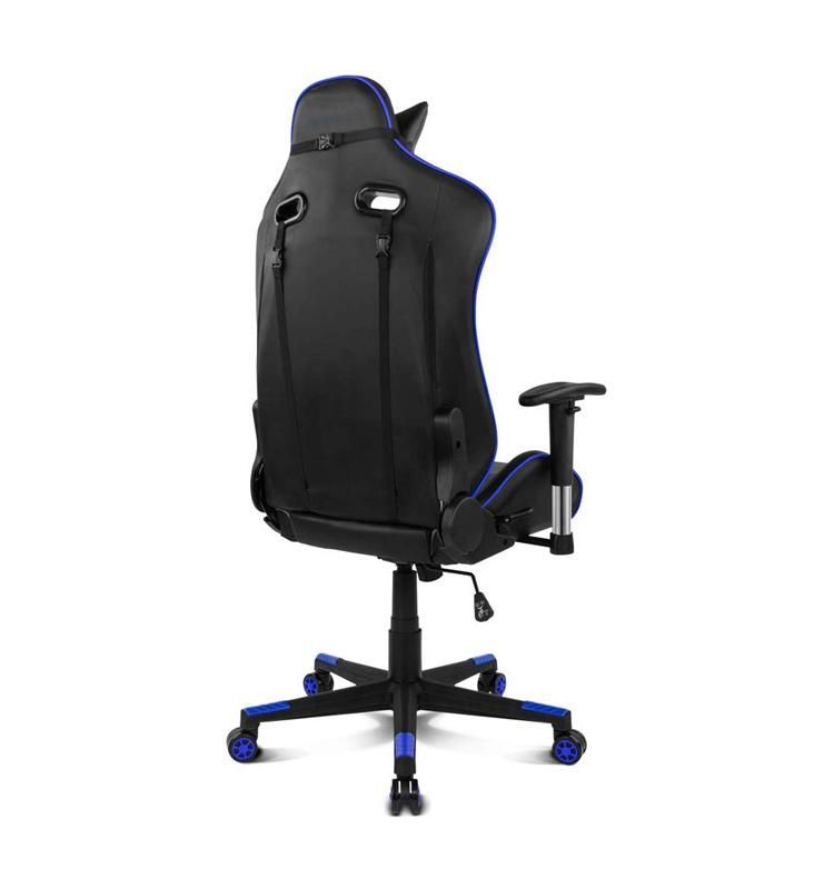 (ROJO-BU) Modern Blue PC Game Chair Office Computer Gaming Chair for Gamer