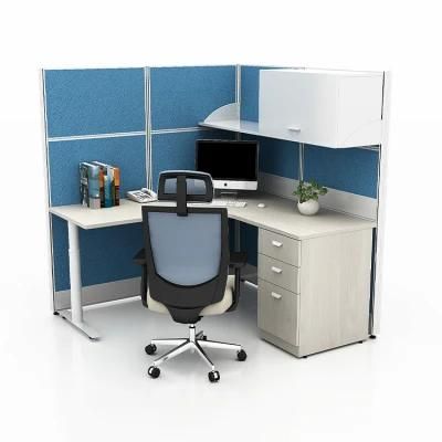 Wholesale Simple Style L-Shape Office Small Computer Cubicle Workstation