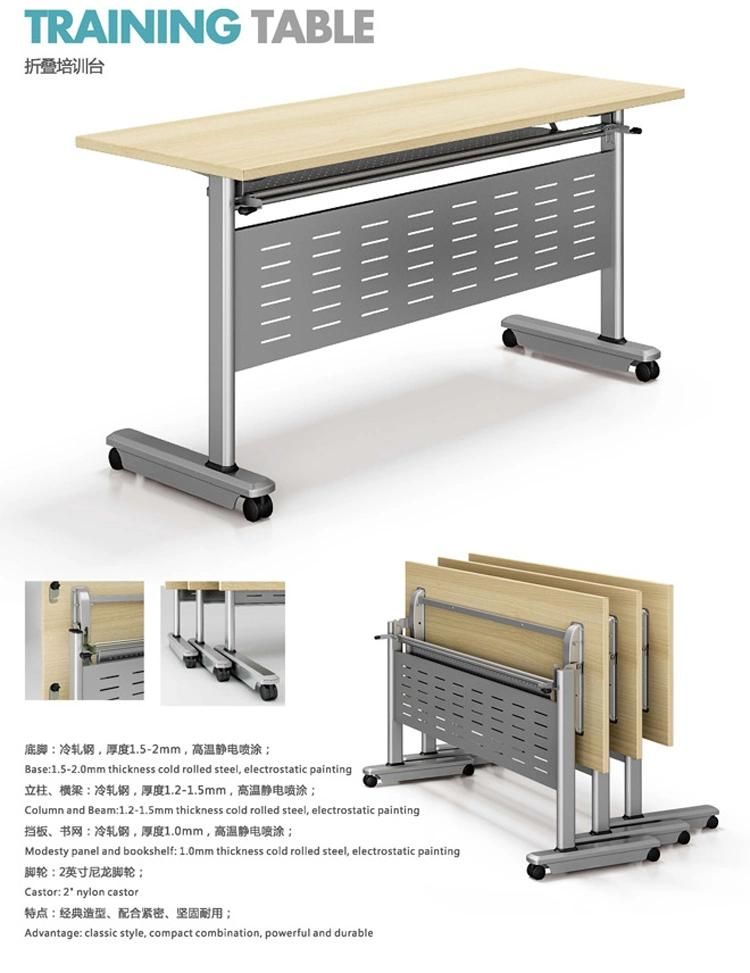 MFC Most Popular L Shaped Conference Table Folding Training Table Combination for Sale