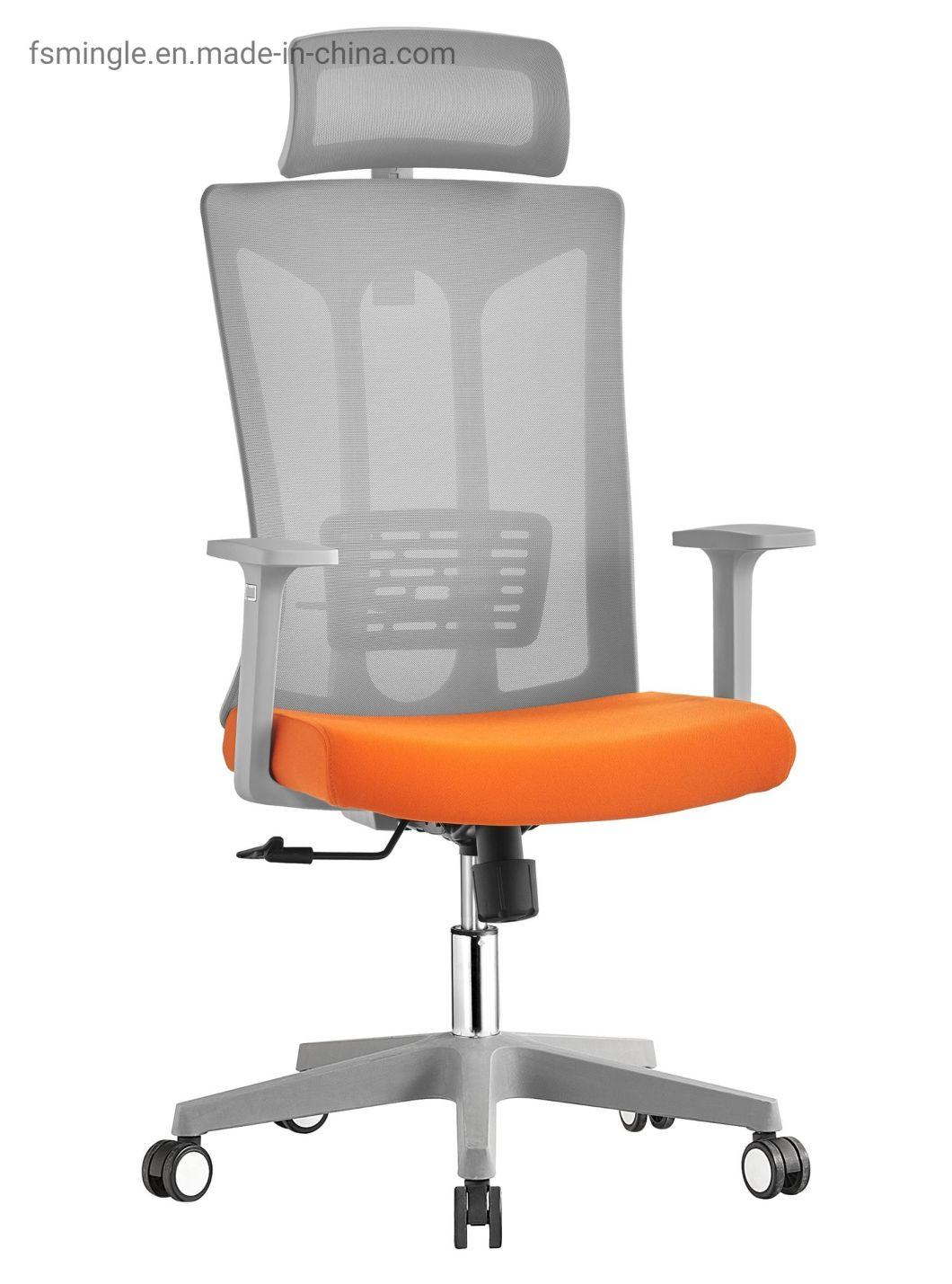 Modern Design Adjustable High Back Executive Chair Ergonomic Mesh Office Chair with Headrest