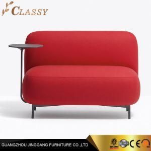 Home Hotel Metal Steel Legs Sofa with Side Table Top