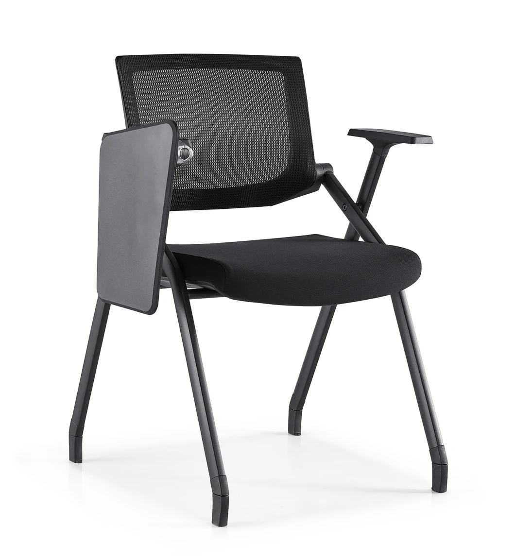 Foldable Office Chairs with Tables Leather Chairs Meeting Chairs