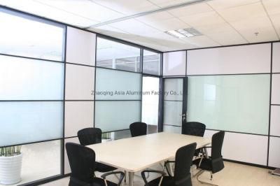 Office Decoration Glass Wall Partition with Single or Double Glass