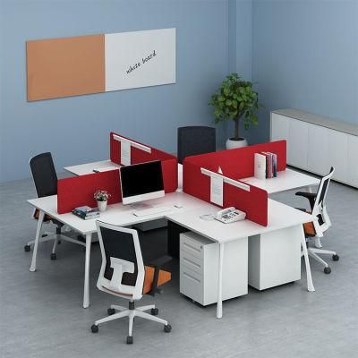 New Design 4 Person Desk Standard Dimensions Modular Office Furniture Workstation