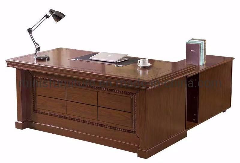 (M-OD1157) 2021 China Factory Latest Office Furniture Leader MDF Desk with Side Cabinet