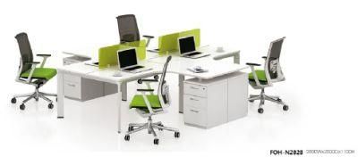 Special Design Office White Workstation for 4 Person (FOH-N2828)