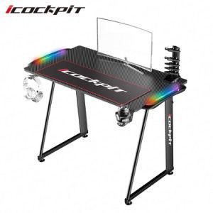 Modern Design Computer Desk LED Factory Price RGB Gaming Desk Table