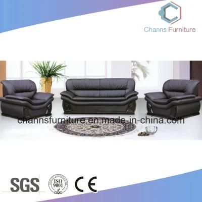 Black Soft Density Solid Wood Frame Reception Room Furniture Office Sofa