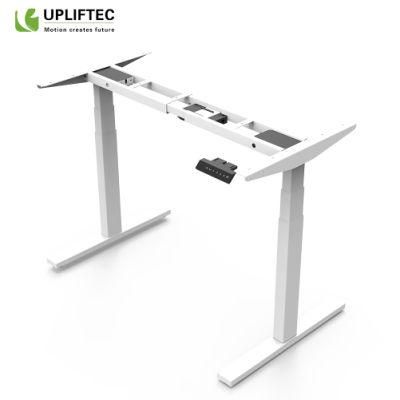 Office Furniture China Electric Dual Motor Three Stages Adjustable Standing Table Supplier