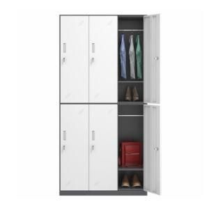 China Factory Supply Custom Size Connect Firmly Six Door Wardrobe