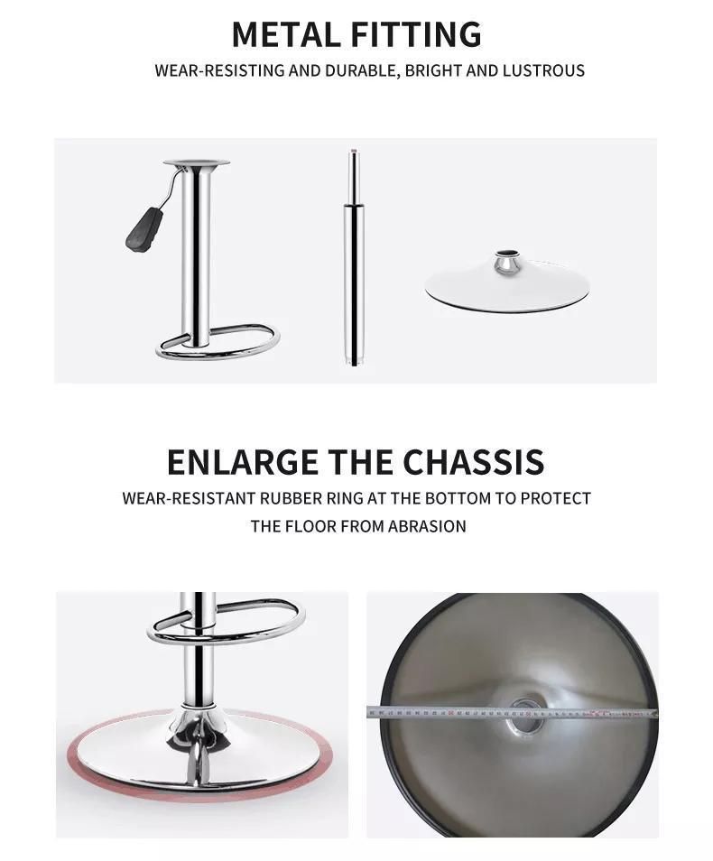 Breathable Material Waiting Area Bar Chair with Silver Steel Base