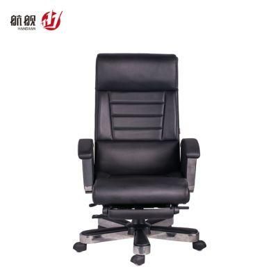 Comfortable Boss Swivel Revolving Leather Executive Office Chair with Footrest